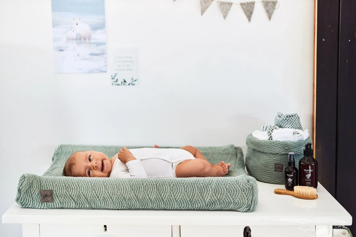 Jollein Hydrofiel Multidoek Snake 70x70cm - Ash Green - 3 Stuks - Image 6