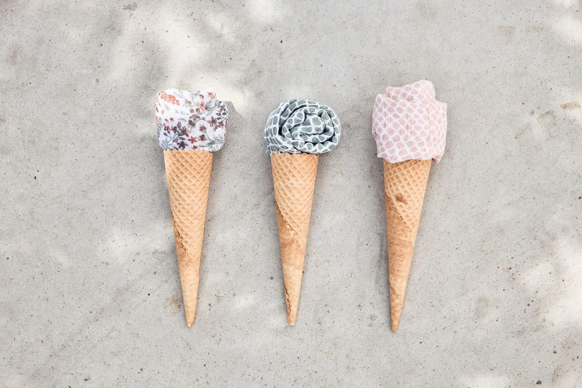 Jollein Hydrofiel Multidoek Snake 70x70cm - Pale Pink - 3 Stuks - Image 8