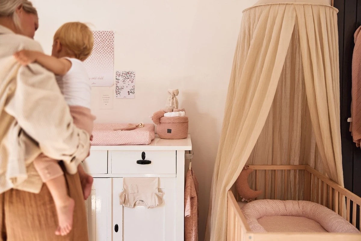 Jollein Hydrofiel Multidoek Snake 70x70cm - Pale Pink - 3 Stuks - Image 11