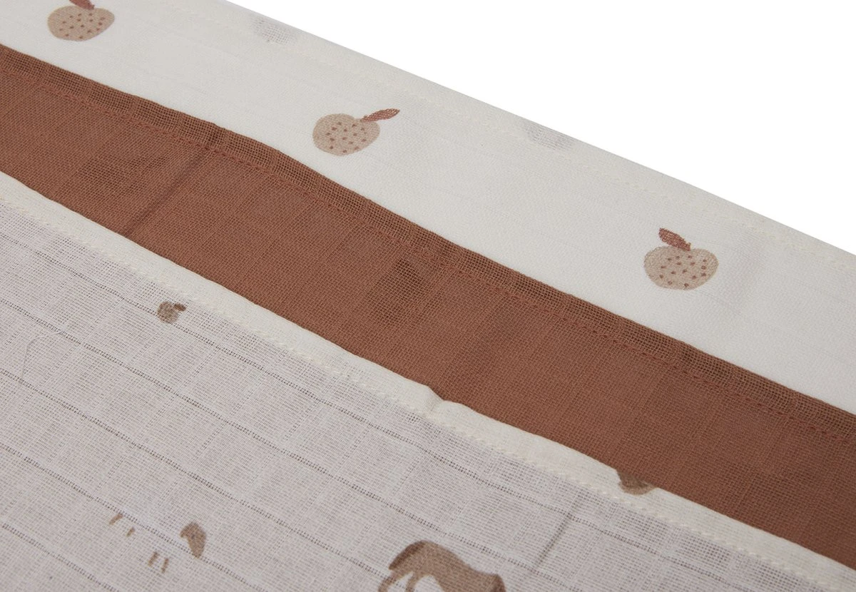 Jollein Hydrofiele Doek Small 70x70cm Farm - 3 Stuks - Image 6