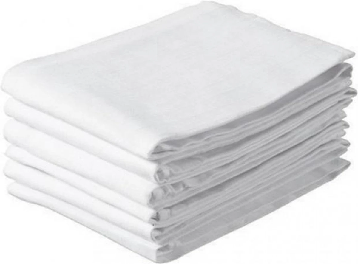 Hydrofiel Luiers Wit 6 Stuks