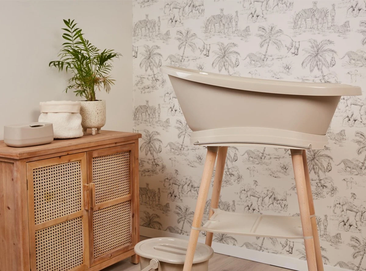 Bundel! Bad Sense Edition (Bad, Digitale Thermometer En Standaard) In De Kleur 'Taupe' Van Bébé-jou. - Image 3