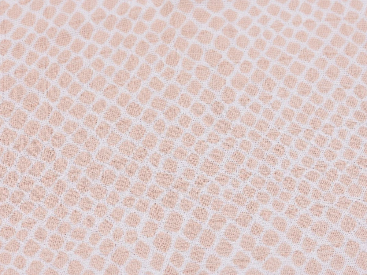 Jollein Hydrofiel Multidoek Snake 70x70cm - Pale Pink - 3 Stuks - Image 3