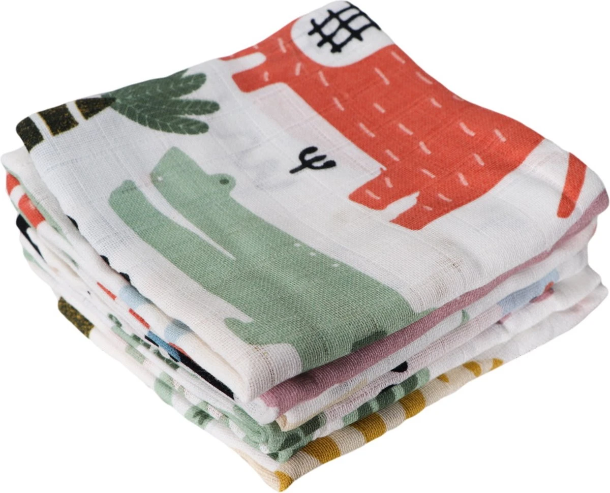 Blush & Blossom Animal 70 X 70 Cm 6 Stuks Hydrofiel Luiers TR-BB4043 - Image 3