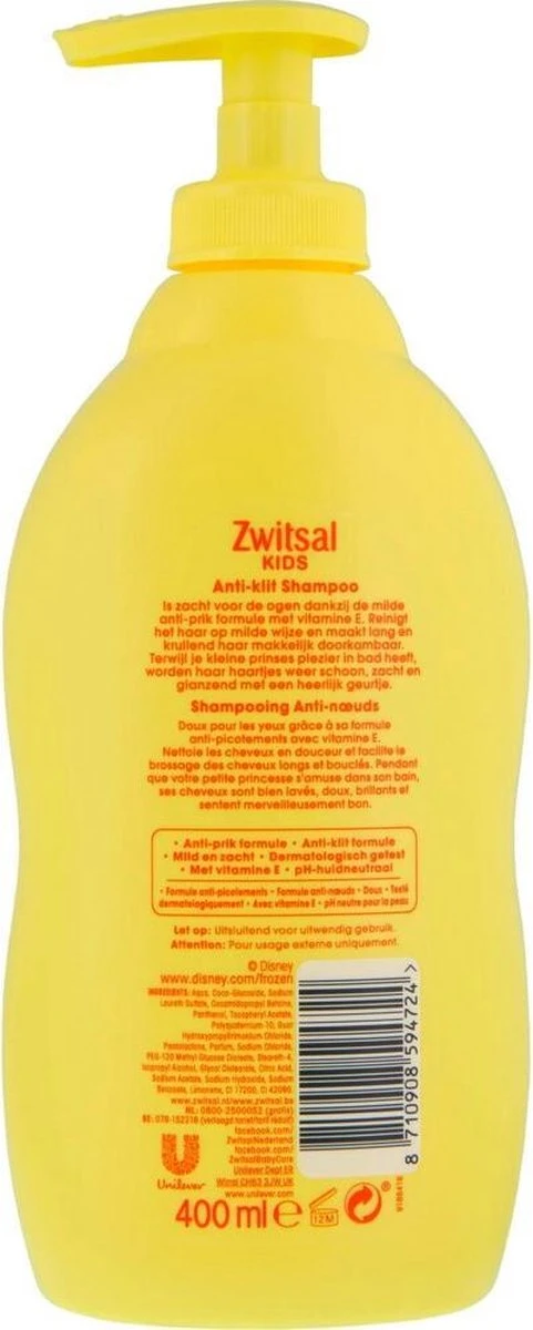 Zwitsal - Disney Frozen - Anti Klit Shampoo - 400ml - Image 3