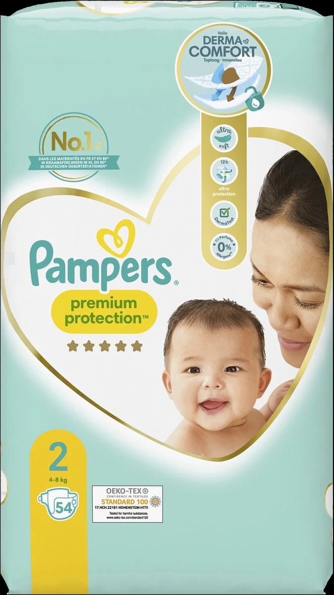 Pampers® Pampers - Premium Protection - Maat 2 - Mega Pack - 108 Luiers - Image 2