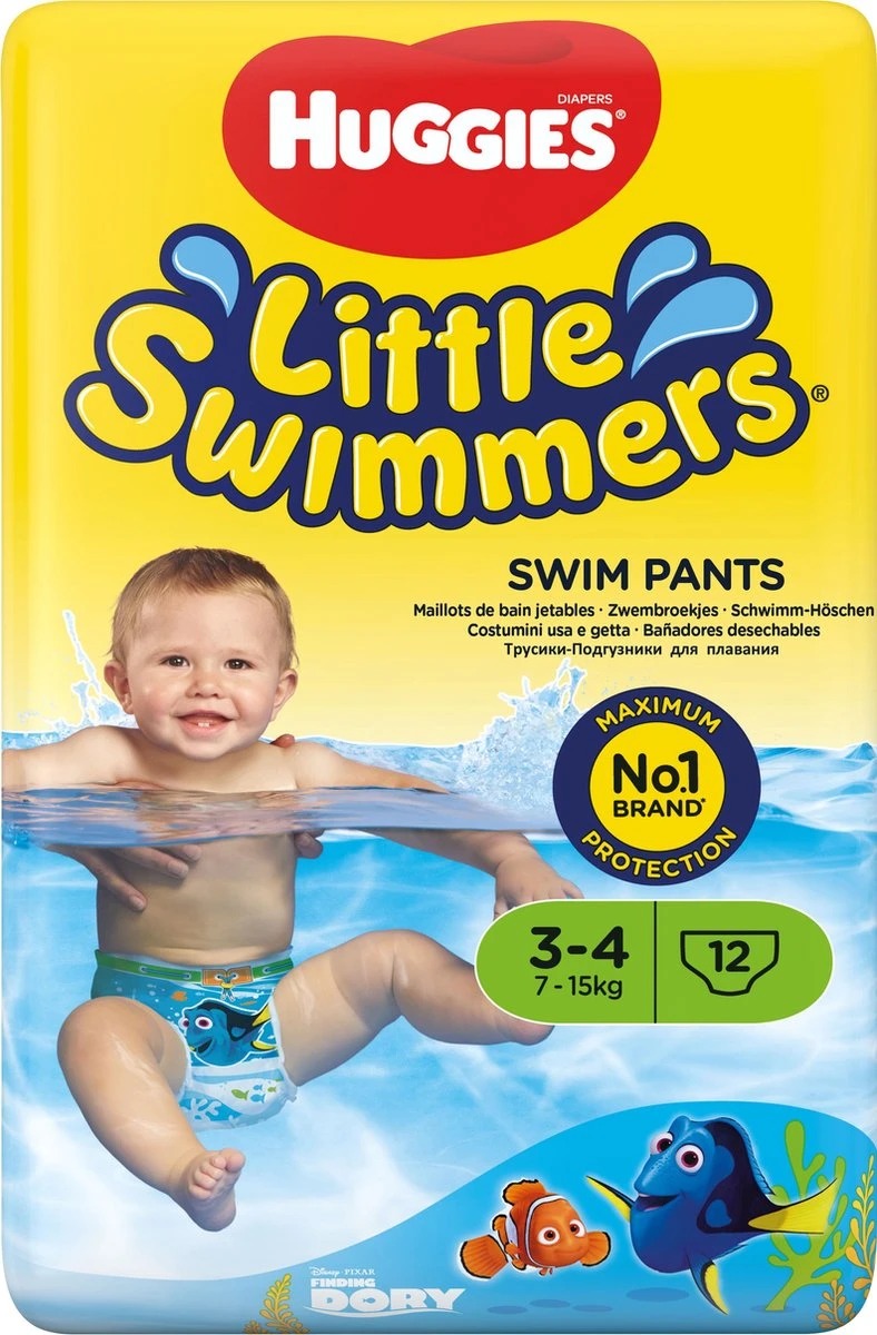 Huggies Little Swimmers - Zwemluiers - Maat 3/4 - (7 Tot 15 Kg) - Voordeelverpakking - 36 Stuks - Image 6