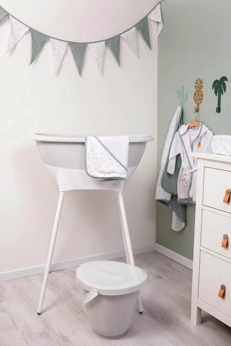 LUMA Babycare Bad- En Verzorgingsset - Light Grey - Image 2