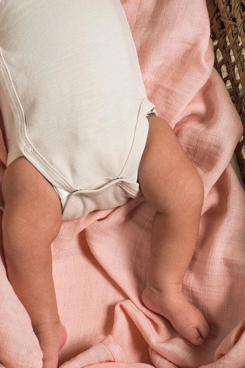 Jollein Hydrofiele Doek Large 115x115cm Bamboe Katoen - Pale Pink - 2 Stuks - Image 8