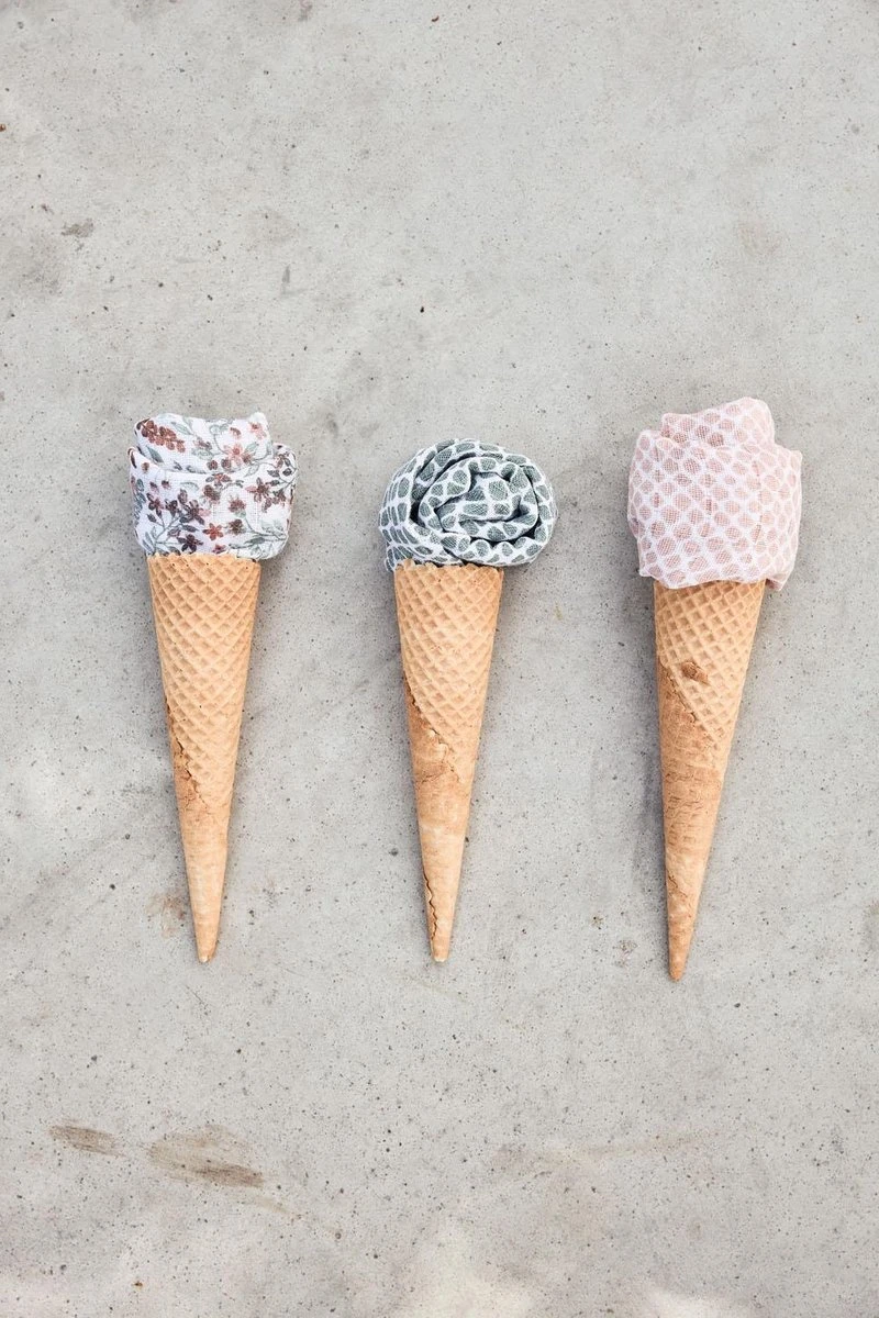 Jollein Hydrofiel Multidoek Snake 70x70cm - Pale Pink - 3 Stuks - Image 9