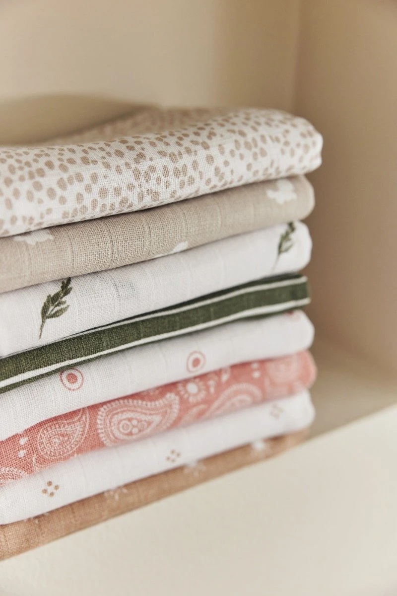 Jollein Hydrofiele Doek Small 70x70cm Dotted - 3 Stuks - Image 4