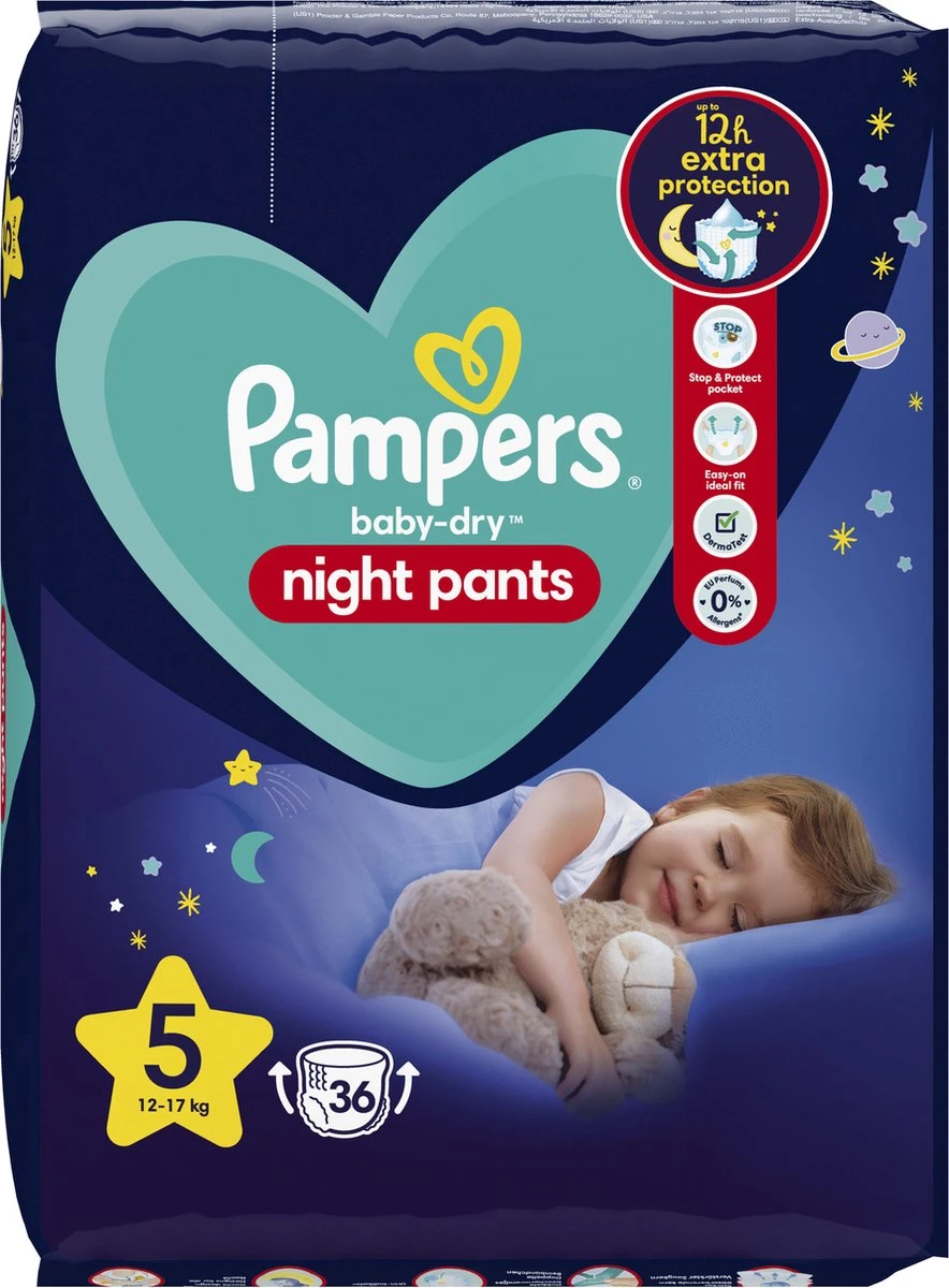 Pampers® Pampers - Night Pants - Maat 5 - Small Pack - 36 Luierbroekjes - Image 2
