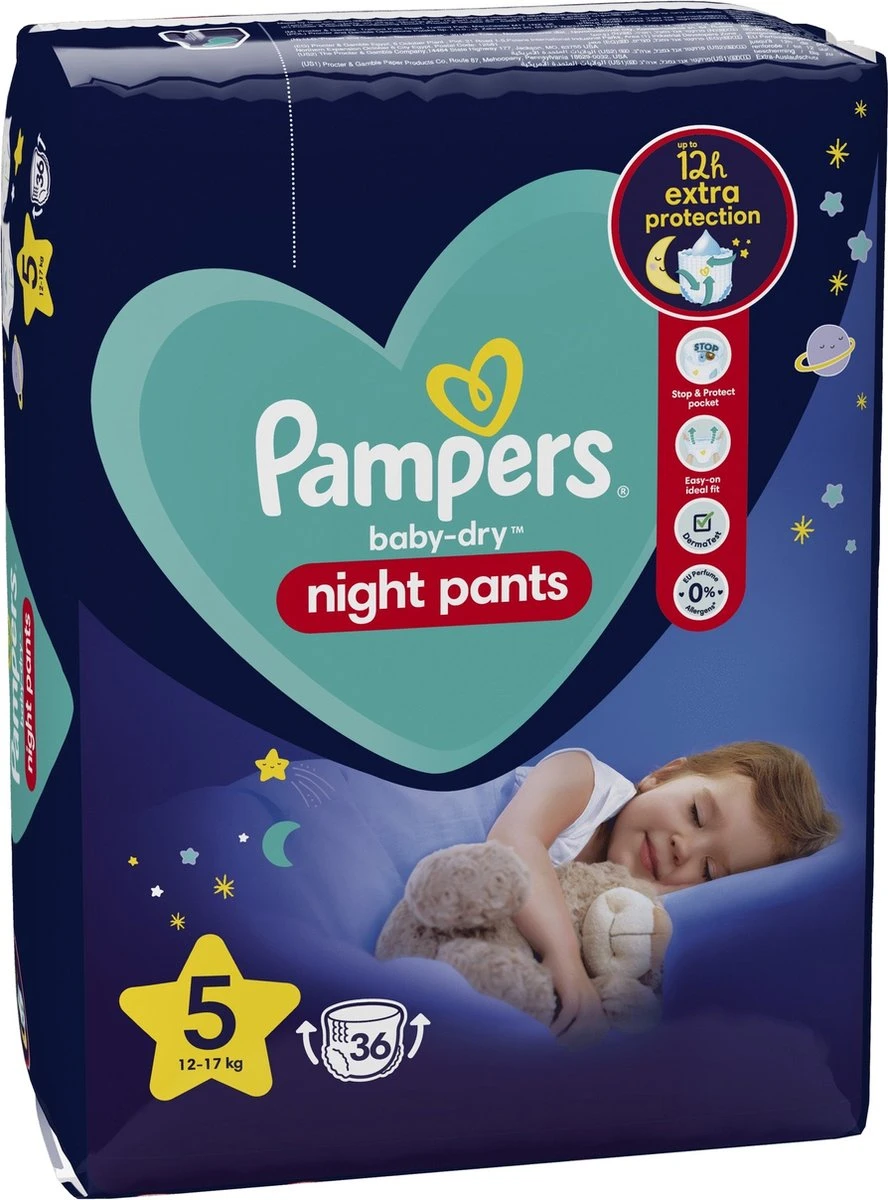 Pampers® Pampers - Night Pants - Maat 5 - Small Pack - 36 Luierbroekjes - Image 3