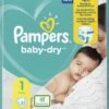 Pampers® Pampers Baby Dry Maat 1 Newborn (2-5kg) - XL Pakket - 21 Stuks - Luiers - Limited Edition