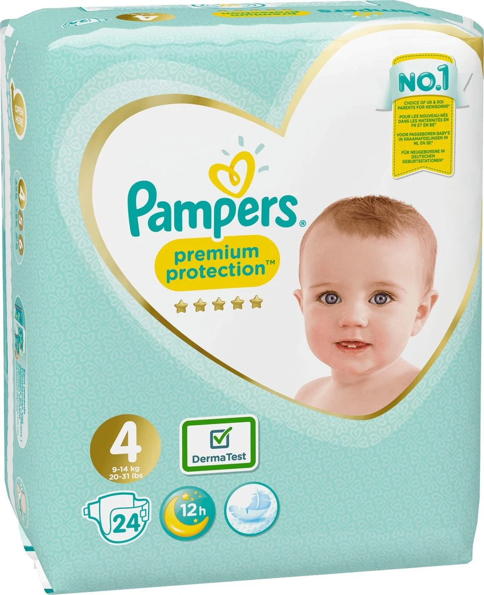 Pampers® Pampers Premium Protection - Maat 4 (Maxi) 9-14 Kg - 24 Stuks - Luiers - Image 8